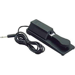 Single piano-style sustain pedal Universal Sustain Pedal – switchable open or closed at rest; provides sustain for keyboards and MIDI Controllers Contact switchable open or closed polarity at rest Solid body construction with rubberized lever Feature...