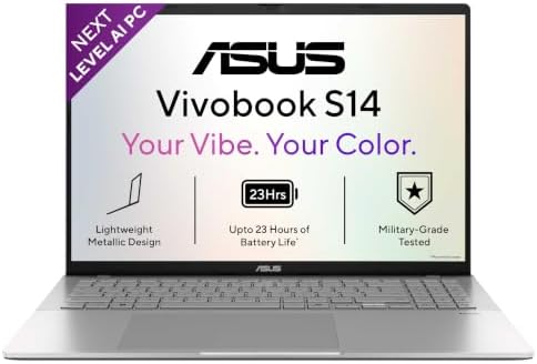 ASUS Vivobook S14 (2026), Smartchoice,AMD Ryzen AI 7 445,AMD Radeon ...
