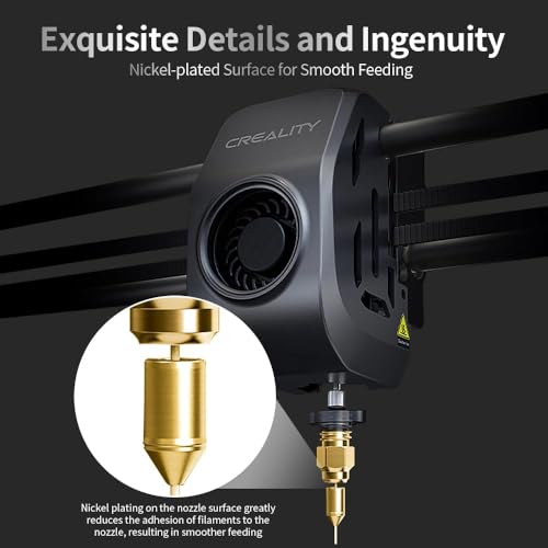 Image of 3idea Official K1 0.4mm Nozzles Kit, High Speed and High Flow 0.4mm Brass Nozzles Kit for K1, K1 Max, CR-M4 3D Printers