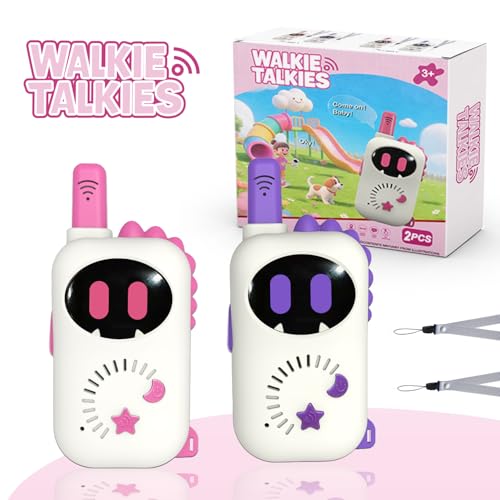 Image of Set of 2 Robot-Themed walkie-talkies for Children, Cartoon mini Design walkie-talkies, Suitable Toys for Boys and Girls for Outdoor Adventures, Camping and Hiking, Christmas or Birthday Gift