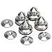 Facmogu 4PCS Stainless Steel Speaker Spike Pad Kits, Speaker Isolation Spikes Stands & Base Pad Feet Mats, Shock Floor Protector Bases for Turntable Subwoofer Loudspeaker Amplifier CD DVD Player