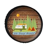 Matériau de haute qualité : notre housse de pneu de secours est fabriquée en cuir PVC de haute qualité, avec un dos doux anti-rayures. Matériau respirant et durable, maintient la forme à n'importe quelle température.