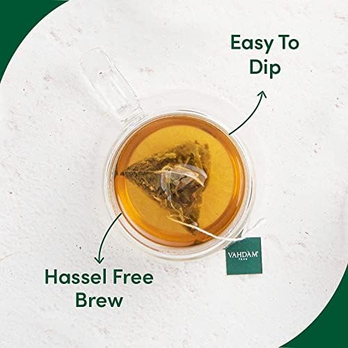VAHDAM, Best Tea Assortments (50 Count) Tea Sampler - 25 Long Leaf Tea Bags, 2 Servings Each | Green Tea, Herbal Tea, Black Tea & Chai Tea | Tea Gift Set | Valentines Day Gifts for Him/Gifts for Her