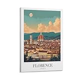 Muestra tu personalidad: Florence Italy Retro Travel Vintage City Todo el mundo necesita carteles para mostrar su personalidad favorita. Aquí tenemos marco y sin marco para elegir y tendrás muchas opciones para organizarlos en tu pared, ¡muy emocionante!