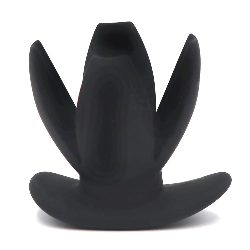 Anal Gaping Butt Plug Gaper Butt Plug Ass Spread Sphincter Stretch Anal Bum Gape Silicone Black