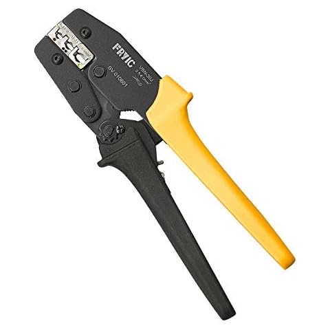 Fryic Ratchet Crimping Plier VSN-30J Used for 20-10 AWG (Similar to 0.5-6 mm²) Insulated Terminal Ratchet Wire Crimper Cover