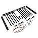 ECOTRIC 5-Lite Windshield Glass Rack 24-Inch Height Windshield Rack Auto Glass w/Rubber Foam Pads, Mast Locks Replacement Windshield Window Holder Steel
