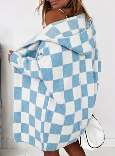 Image of Astylish Women 2026 Fall Clothes Outfits Hooded Knit Cardigan Sweaters