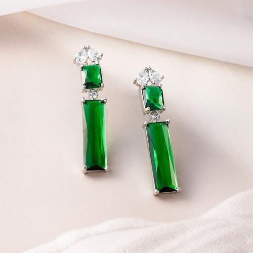 Image of Rubans Necklace Set American Diamond Zirconia Jewellery Gift for Women & Girls