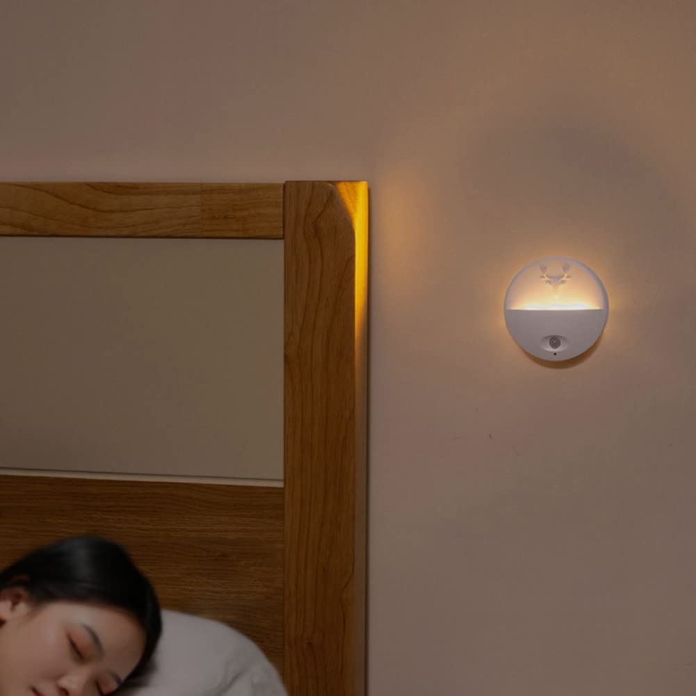 WOLONG Veilleuse avec détecteur mouvement veilleuse portable pour enfants veilleuse usb chambre d'enfant Veilleuse LED pour cuisine escalier chambre coucher lumières placard lumières d'allée