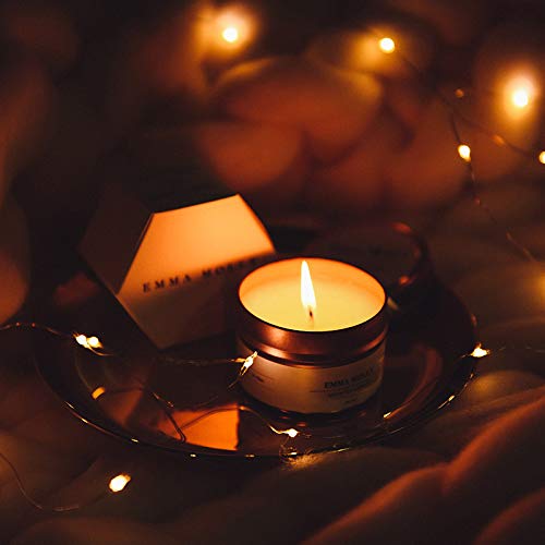 Liyar 2 Ounce Tins Aluminum Jars Metal Tins With Lids Candles Tin Cans Round Tins Jars Travel Tins Containers For Candles,Cosmetic,Tea,Balm & Gels(Frosted Gold) #TOP6