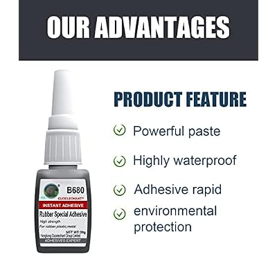 Rubber Glue - Instant Adhesive for Rubber, Tire, Crafts & More