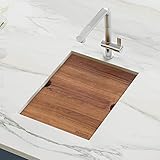 Ruvati 15-inch Workstation Bar Prep Sink Ledge Undermount 16 Gauge Stainless Steel Single Bowl -...