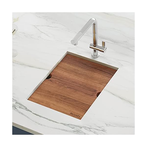 RVH Tiefteilspüle Workstation 15 Inch Edelstahl gebürstet