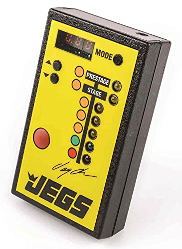 JEGS Pocket Practice Tree III | With Large Integrated Trans Brake-Like Button | Pro (.400) tree And Sportsman (.500) Tree | Adjustable Rollout | Adjustable Delay For Top Or Bottom Hit