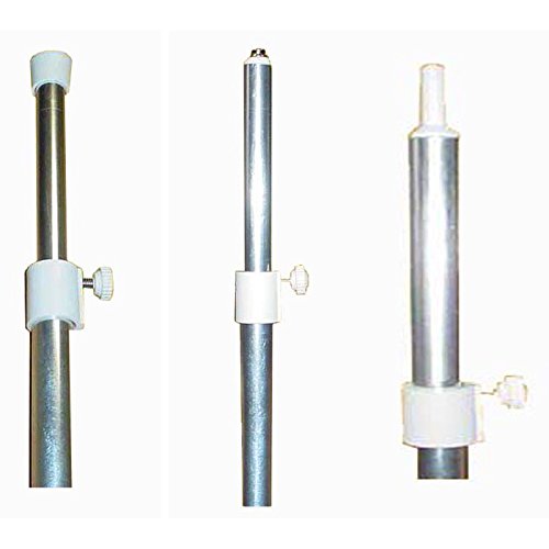 White Water 56110AP Bimini Boat Top Cover Support Pole, Adjusts from 28” to 55”