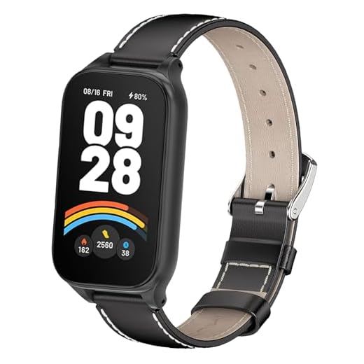 CHULN Compatible para Xiaomi Smart Band 9 Active PU Correa,Correa de Cuero Cómoda Compatible con Xiaomi Smart Band 9 Active/Redmi Smart Band 3 Correa