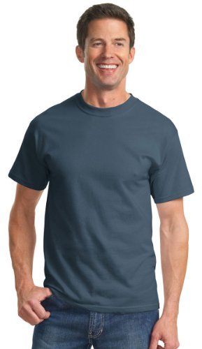 Port & Company Men's Tall Essential T Shirt XLT Steel Blue