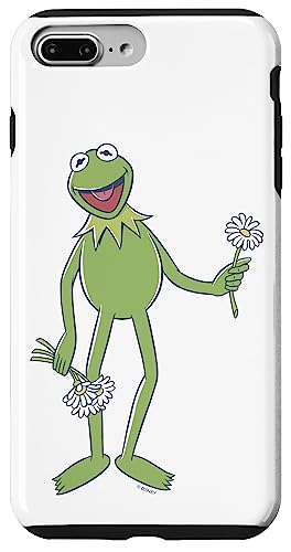 Coque iPhone 8 Plus Disney fleurs nostalgie Kermit The Muppets