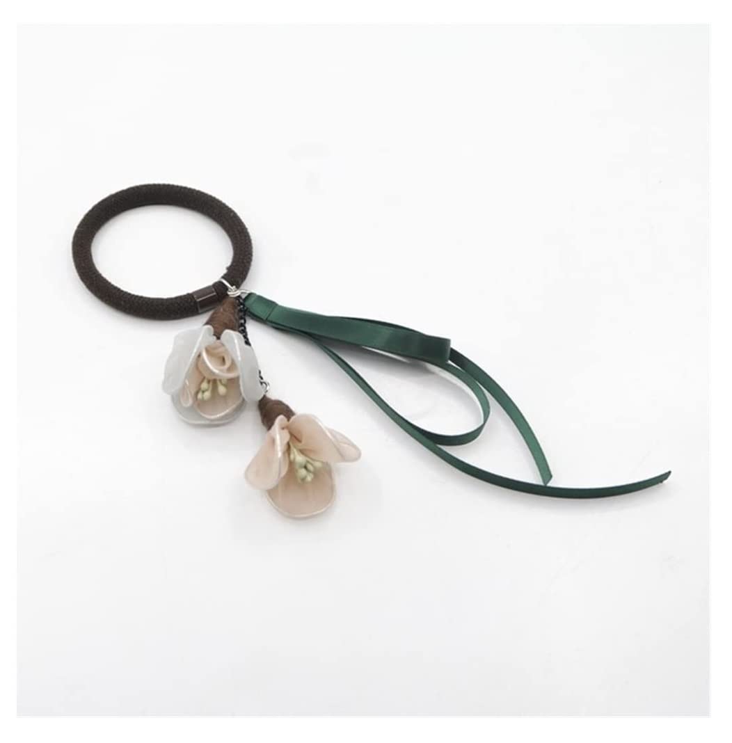 Feste Elastici Capelli 5pcs Capelli Arrotolati Elastico Corda Testa Streamer Anello Copricapo Decorazione