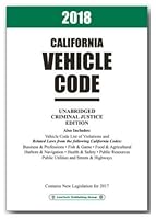 2018 CALIFORNIA VEHICLE CODE ABRIDGED 1563254727 Book Cover