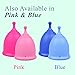 SHORDY Reusable Menstrual Cups (Large) Set of 2 with Mini Box, Medical Grade Silicone, Coupe Menstruelle, Safe Period Cup, Heavy Flow Kit, Feminine Hygiene, Tampons, Pads & Disc Alternative (Green)