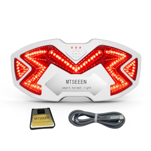 MTSEEEN Helmet Light for Motorcyle Brand White Color Waterproof Helmet Brake Light led for Motorcycle