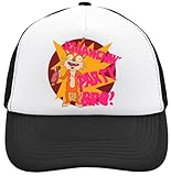 Functon+ Squanchn Party Bro - Gorra de camionero ajustable con parte trasera de malla, color blanco, Negro, Taille unique