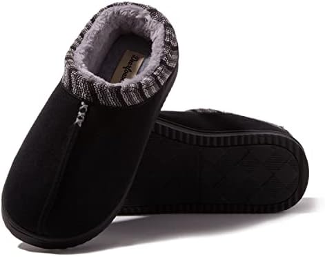 Dearfoams Women's Wren High Vamp Clog Indoor/Outdoor Memory Foam House Shoe, Black, 7-8 | Image 1