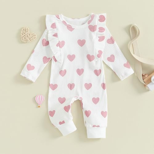 Newborn Baby Girl Outfit Crewneck Long Sleeve Bodysuit Toddler Romper Infant Clothes2