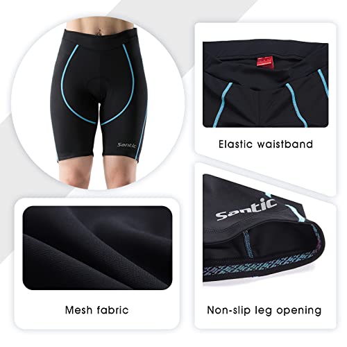 Santic Pantalon Ciclismo Mujer Corto Pantalones Bicicleta Mujer Montaña/MTB para Verano con la Badana/Almohadilla - imagen 6