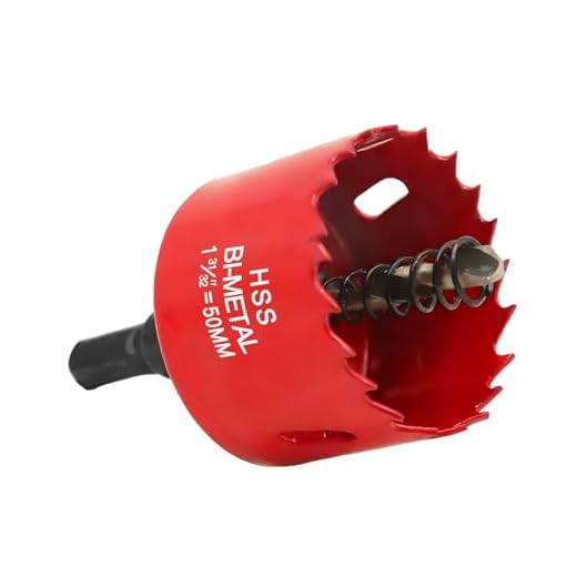 Lochsäge 50mm,Schnellarbeitsstahl HSS M42 Bi-Metall Lochsäge mit Trennbarem Bohrer für Holz,Rigips,Trockenbau,Kunststoffe