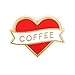 These Are Things Coffee Heart Enamel Pin