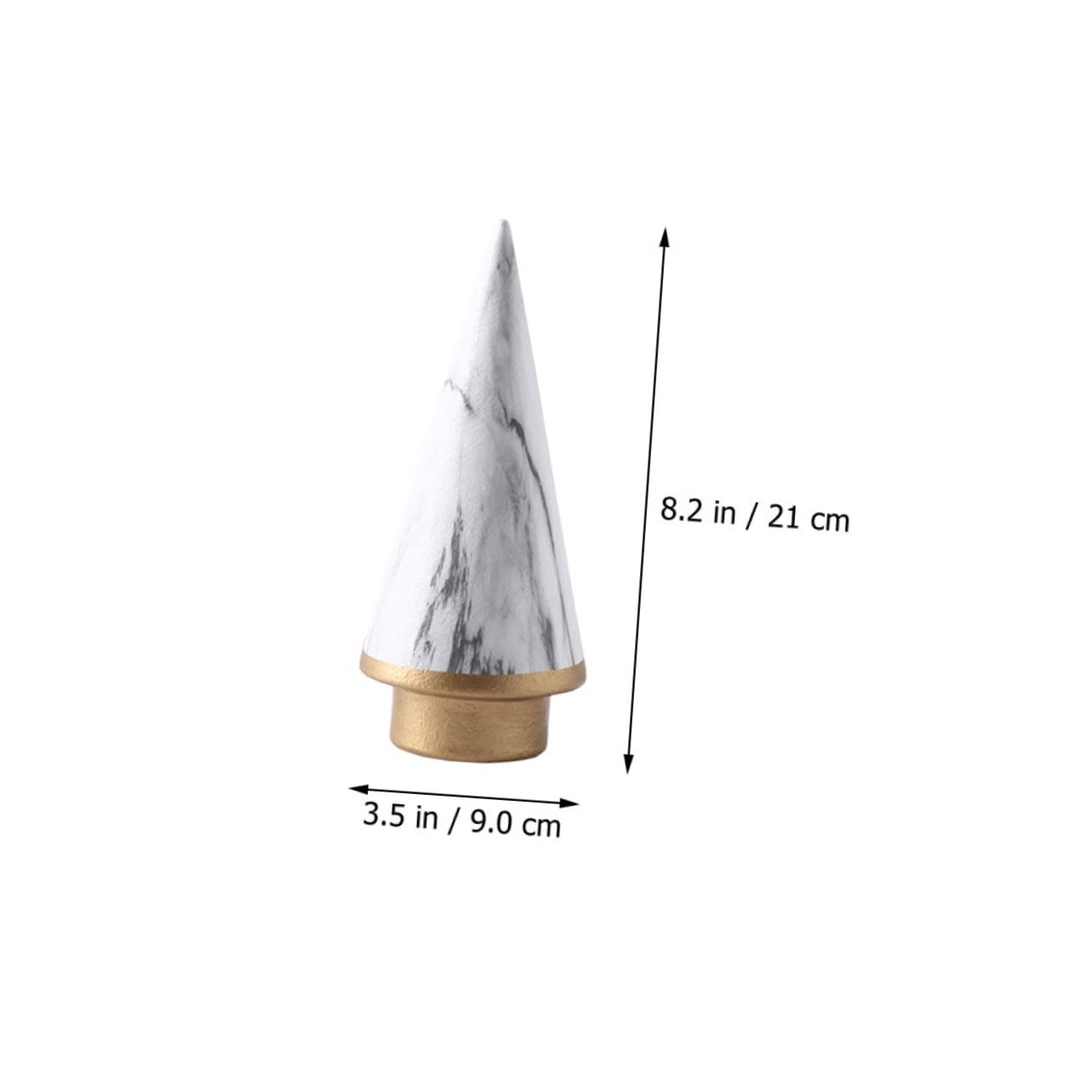 PRETYZOOM 2 Piezas Artículos De Arte para El Hogar Topper De Árbol De Navidad Moderno Decoración De Centro De Mesa De Vacaciones Adorno De Fiesta Arbol De Navidad Moderno Cerámica