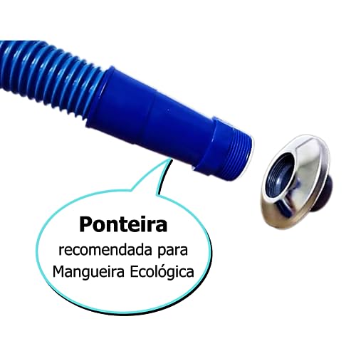 Kit Ponteira + Adaptador Para Mangueira 38mm Para Piscinas