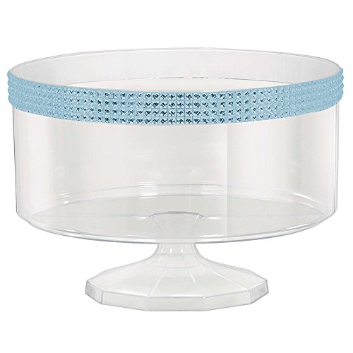 Amscan Large Trifle Container w/Gems, Blue