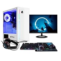Nitropc - Gaming Pack Bronze | Gaming PC (AMD 3000G 2/4 3.5GHz, RX Vega 3, RAM 16GB, M.2 256GB + HDD 1TB, W10Pro aufrüstbar auf Windows 11 | WiFi, monitor 22", tastatur, maus, headset) PC Komplett Set
