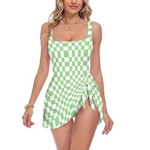 Maillot de bain une pièce à carreaux parfait pour vos vacances à la plage
