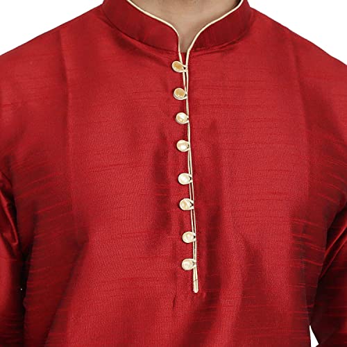 Image of Royal Kurta Mens Silk Blend Long Kurta (Only Kurta)