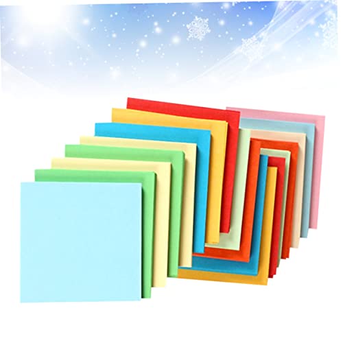 CORHAD 500 Pçs Papel De Origami Para Papel Colorido Para Papel Artesanal Papel De Construção Origami
