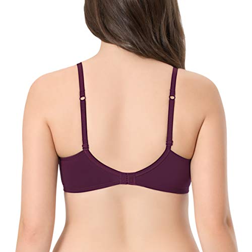 Image of Amante Every de Blue Solid Non-Wired Lightly Padded Everyday Bra