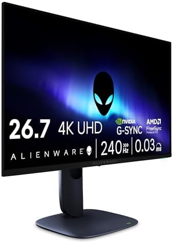 Alienware 27 Gaming Monitor - AW2725Q, 4K UHD (3840x2160), 240Hz,...