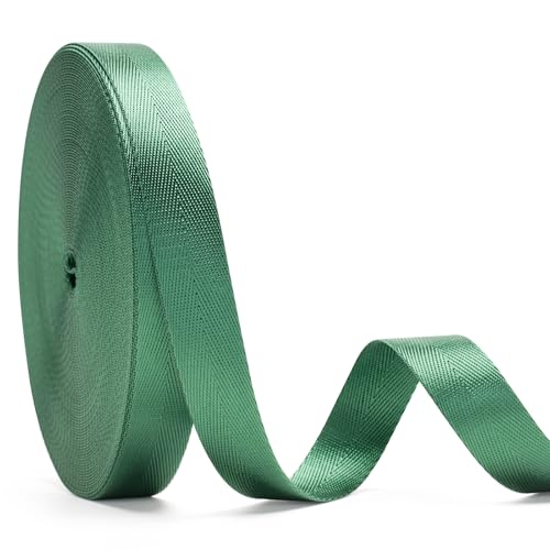 KINGLAKE Tree Straps for Staking 72 Feet x 1 inch Tree Support Straps Plant Tree Ties for Support Tree Rope for Newly Planted Trees Leaning Trees Wind Hurricane Protection Green