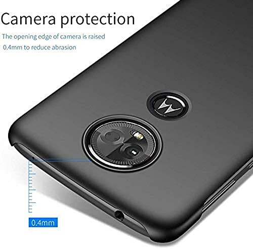 Image of Mobile Back Cover Case for Motorola Moto E5 Plus (Silicone Case|CameraProtection|Black SC1510)
