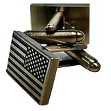 Subdued American Flag Cufflinks - Patriotic Menswear Accessories - Military Gifts for Men - Veteran
