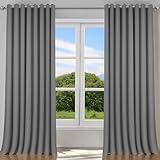 HONGHCL Cortinas Blackout para Recamara - Cortinas Blackout con Aislamiento Térmico, Ojales para Recamara, Sala, 100%...