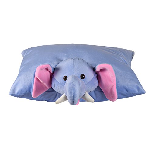 Image of Ultra Cute Animal Folding Cushion Soft Toy, 18 x 13 inches (Elephant)