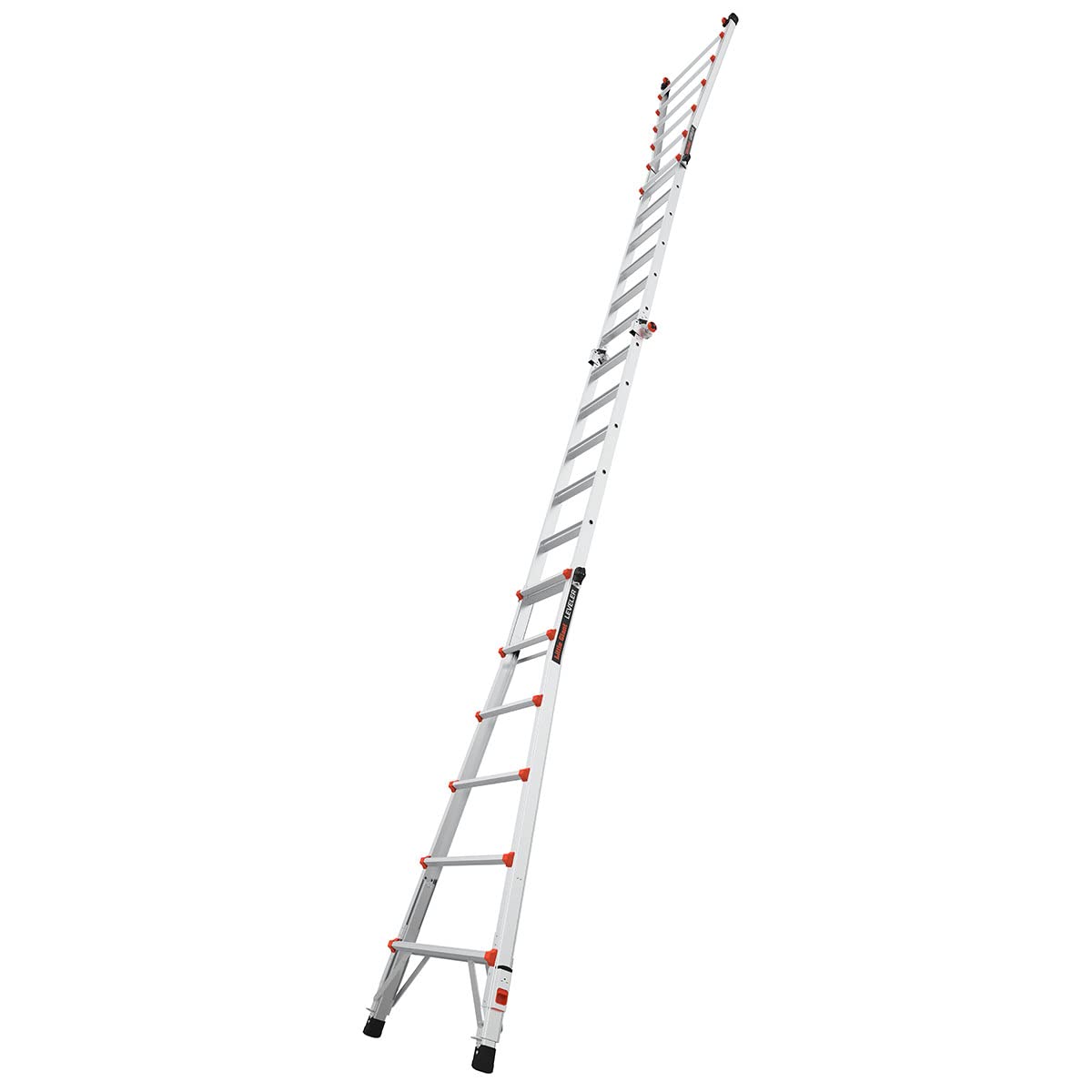 Leveler Échelle extensible en aluminium avec niveaux à cliquet (M26 4 x 6 marches)