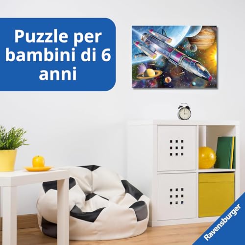Ravensburger - Puzzles Xxl Missione Nello Spazio | Puzzle 6 Anni In Su | Puzzle 100 Pezzi Per Bambini Da 6 Anni In Su | Puzzle Bambini 36 X 49 Cm | Puzzles Ravensburger - 3
