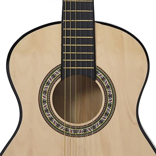 lyrlody Guitare, Guitare Classique Couleur Bois Clair Excellente qualité sonore Boutons en Plastique pour Une… - Les Beatles, Paul McCartney, John Lennon, RIngo Starr, George Harrison lyrlody Guitare, Guitare Classique Couleur Bois Clair Excellente qualité sonore Boutons en Plastique pour Une…